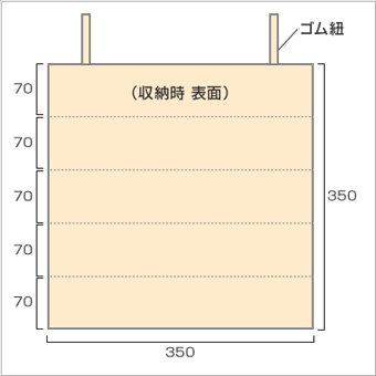 折りたたみクッション 展開イメージ